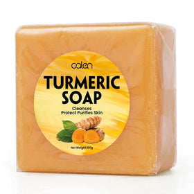 Natural Herbal Whitening Lightening Turmeric Soap Bar Antiseptic for Adults' Bath Skin Face Body Solid Form