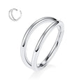 Wholesale Custom F136 Titanium Earrings Nose Ring Piercing Jewelry Single Side Closed Loop Gold Claw Setting for Weddings Gifts