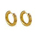 Cross-Border Female All Matching Zircon Stud Earring Base Stainless Steel Buckle Huggie Earring Findings for Jewelry Making