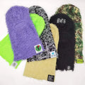Wholesale Distressed Balaclava Ski Masks Custom logo Designer Winter Knit Camo Ski Mask