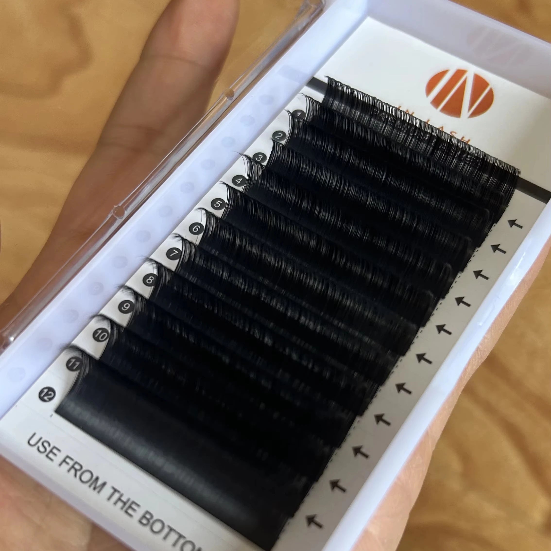 Factory Supply Faux Mink Lashes Vendor Russian Volume Individual Eyelash Extension Trays