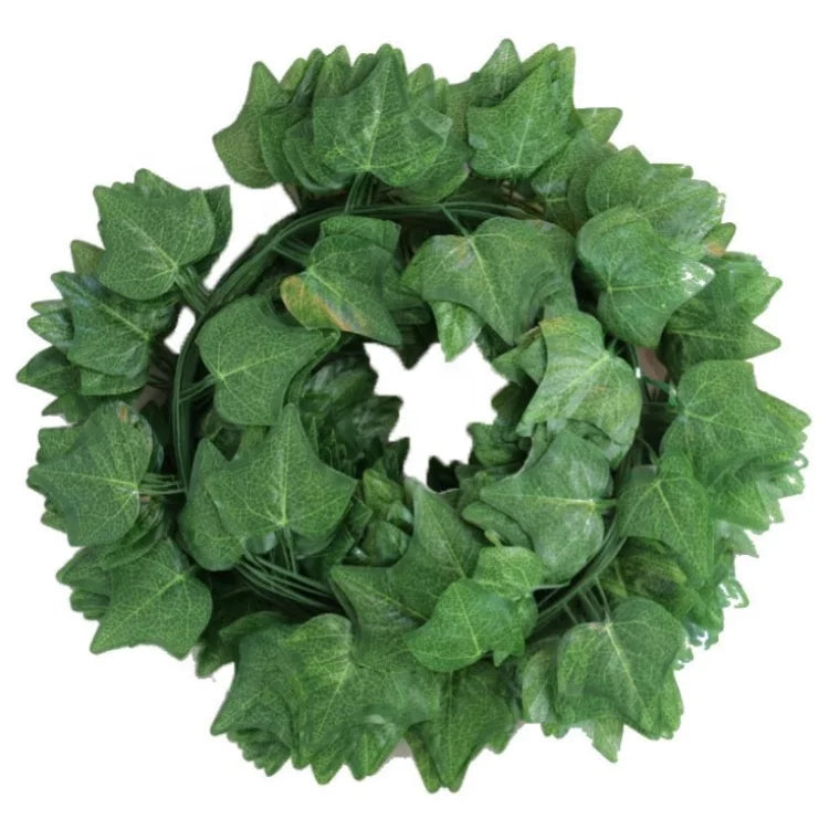 M-3416 Maple Green Artificial Hanging Grape Ivy Leaf Plants Vine Wreaths