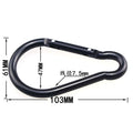 Colorful Calabash Shape Aluminum Carabiner Clip Keychain Carabiner for Camping Hiking Outdoor