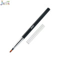 Custom Logo Rose Gold Metal Handle Design  UV Gel Painting Tools Nail Art Oval Brushes
