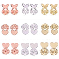 Vekeklee YSH6408 Heart Design Earring Back Stopper for Women's Jewelry-Earring Accessories