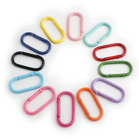 New 50mm Mountaineering Buckle Spring Buckle Key Chain Pendant Hook Oval Open Spring Ring Handbag Accessories Bag