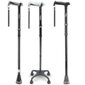 Rehand Foldable Aluminum Walking Cane Adjustable 78-96cm Lightweight & Portable Multi-Use Hand Walking Stick