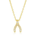 PEISHANG Fashion Letter Y Charm Herringbone Chain  Zircon S925 Sterling Silver Tree Branch Pendant Necklaces Jewelry for Women