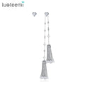 LUOTEEMI Zirconia Bridal Earrings Luxury Jewelry Earring Drop Tassel Cubic Zirconia Jewelry Earrings