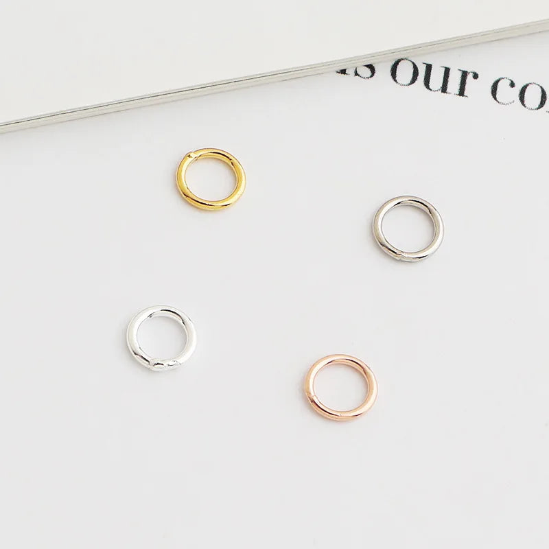 925 Sterling Sliver Weld Close Jump Rings for Diy Jewelry Necklaces Bracelet Making Jump Ring Accessories