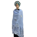 H0182 African Women Luxury Diamond Scarf Fantastic Sudanese Toub Factory Price Thobe Sudan Embroidery Hijab Scarves With Stones