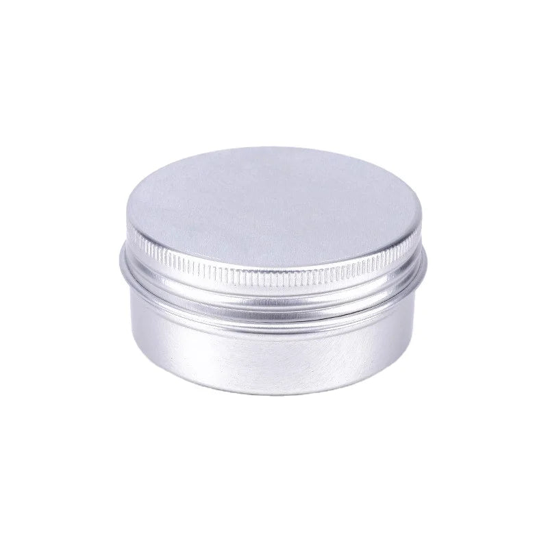 Custom Logo 50ml Round Metal Tin Box Mint Candy Packing Container Small Aluminum Tin Box with Screw Cap