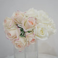 M509 Hot Selling 6 Pcs Roses Real Touch Silk Flower Latex Coated Rose Artificial Flowers Bouquet Wedding Bride Decoration