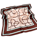 2026  Spring and Summer Wholesale Folds Amoeba Small Cashew Line Simulation Silk Feel 70 square Scarf Silk Satin Scarf