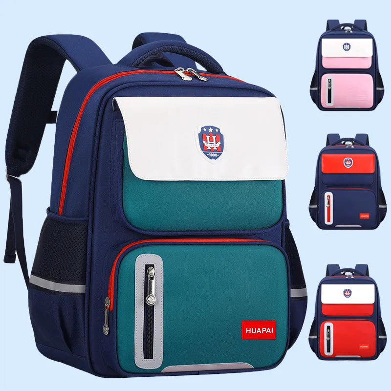 2024 Hot Sell Fashion Student Schoolbag 1-6 Grade Lightweight Large Capacity Double Shoulder Bag Waterproof Schoolbag