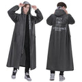 Men's Waterproof Windproof Long Adult Motorcycle Motocross Raincoat with Rain Pants and Shoe Covers for Outdoor Camping Use