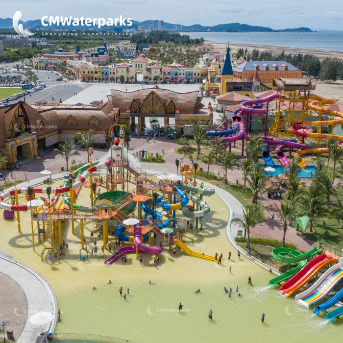 Commercial Kids Water Slide Outdoor Playground Park Child Kids Resort Water Sliding Popular for Swimming Pool Aquatic Adventure