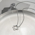INS Hot Sale Stainless Steel Hollow Geometric Figure Triangle Square Pendant Necklace for Men Women