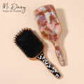 MiDairy Swine Bristle air Cushion Massage Wooden Comb Customize logo 221514