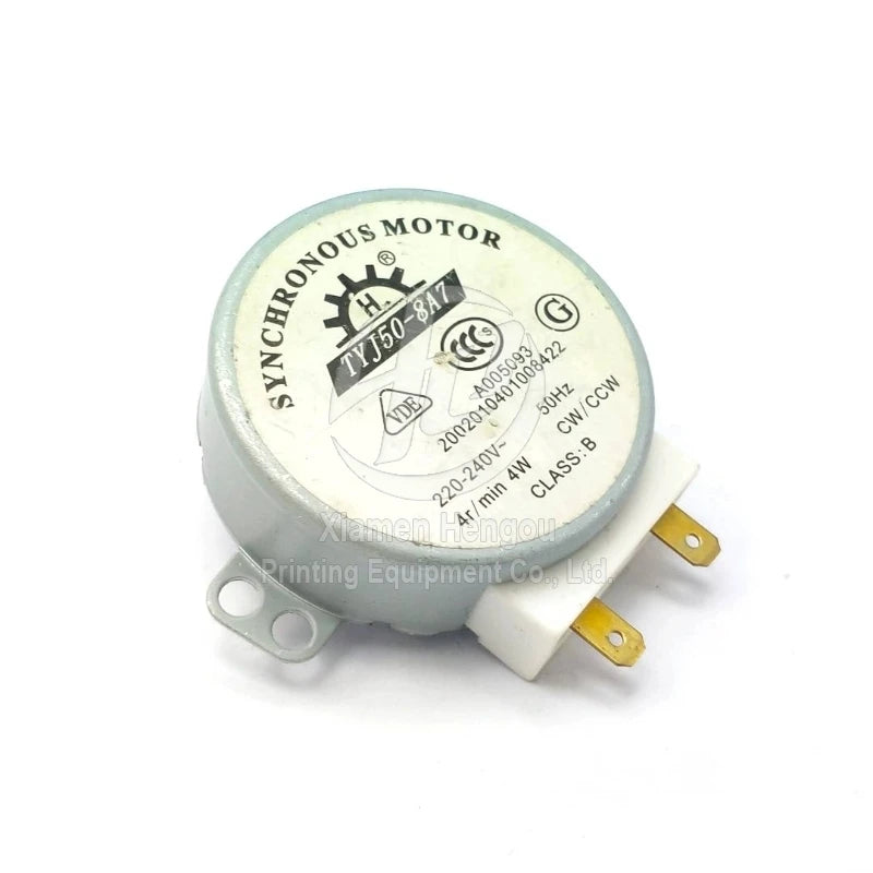 220-240V 4W 50Hz CW/CCW Microwave Turntable Synchronous Motor for Air Blower TYJ50-8A7 Printing Machine Part