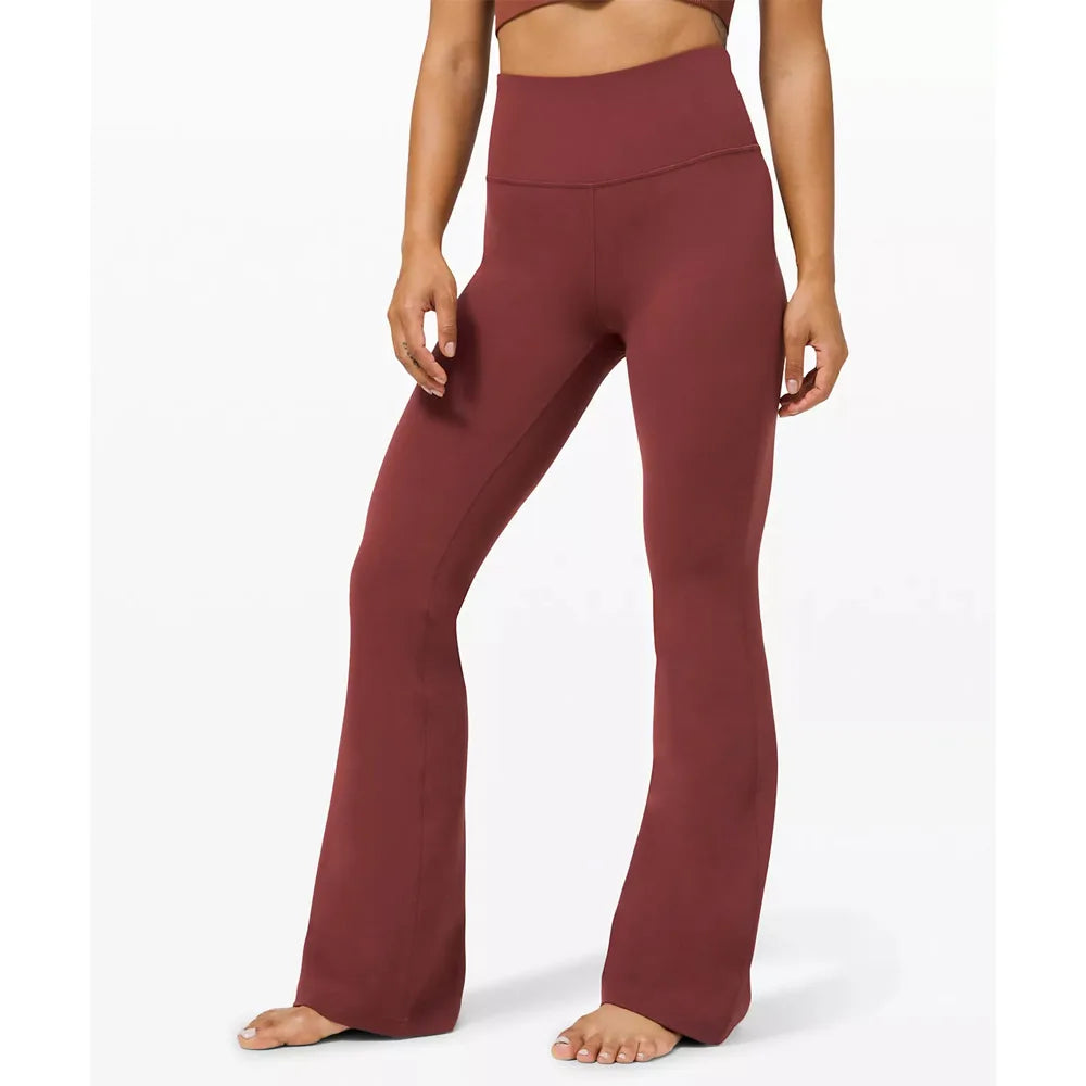 Plus Size Square Dance Wide Leg Trousers High Waist Leggings Slim Sports Fitness Flared Yoga Pants