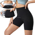 Women's Fitness Three Part Shorts High Waisted Breasted Buttocks Buttocks Lifting and Belly Tightening Pants Sweating and Sha