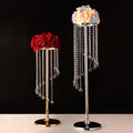 M560 New Style S-shape Road Clear Acrylic Backdrop Metal Stand Pedestal Stands for Flowers Wedding Events