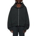Hoodie Manufacturers Custom High Quality Men's Full  Zip up Hoodie Oversized Drop Shoulders Hoodies Men