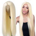 Hot Sale 613 Blonde Straight Hair Wigs Premium Synthetic Wigs With Rose Breathable Hair Net 26 Inch for Women Girls