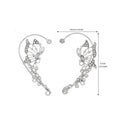DAIHE Unique Design Clip on Earrings Non Pierced Butterfly Ear Clip Cuff Earrings for Women