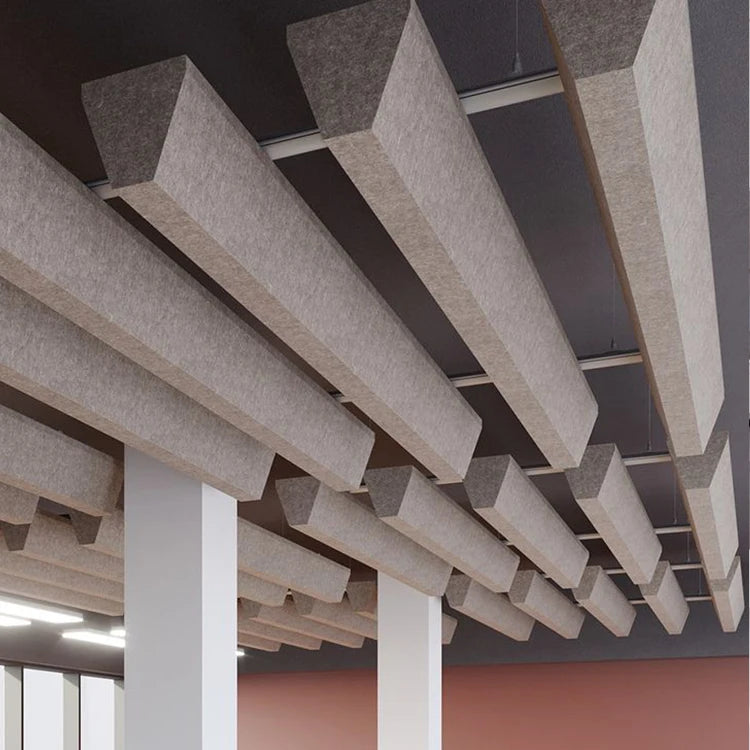 Art PET Decorative Sound Proof Panels Multi-Function Hanging Ceiling Panel with Sound Absorbing Dampening Properties