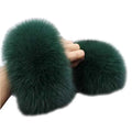 MWFur Fashion Wholesale Custom Made Women Fox Fur Cuffs Sleeves on Coat Real Fox Fur Sleeves on Winter Outwear