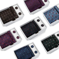 High-End Luxury Jacquard Jacquard Necktie Pocket Square Cufflinks Set Men's Business Style Wedding Suit Customizable Logo Design