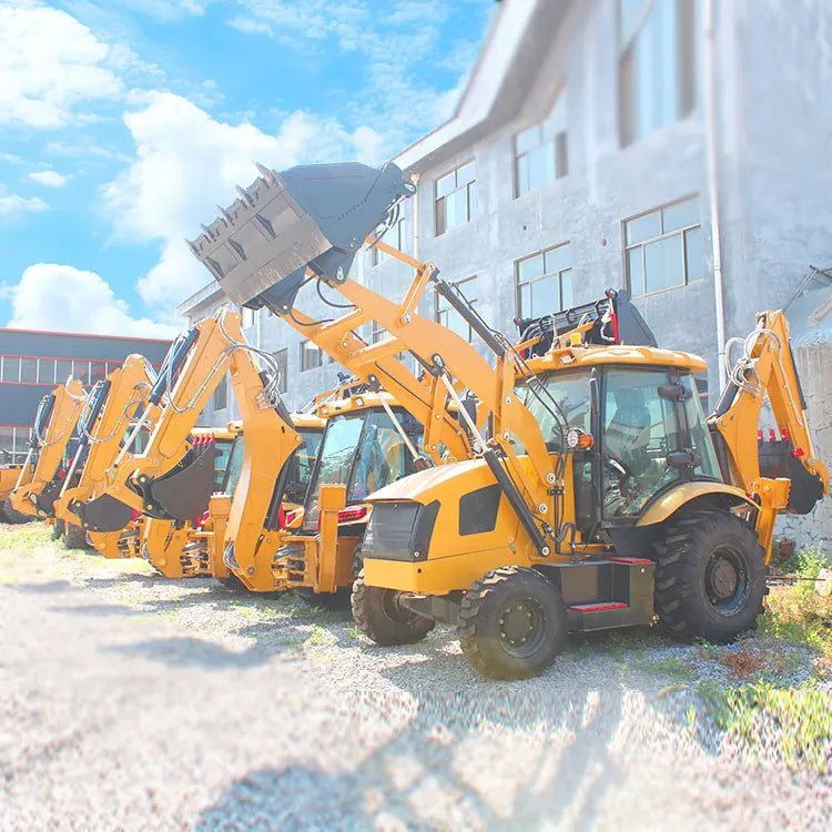 New Diesel CE Epa Engine Large Mini Retroexcavadora Farm Tractor Backhoe Excavator Loader 4x4 Backhoe