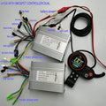 Dual Motor Driven Part 1*LCD Display+2*BLDC Controllers 24V36V48V60V400W-1000W for Electric Scooter Motorbike MTB Atv Snowmobile