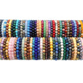 Wholesale 6MM Beaded Crystal Gemstone Stretch Bracelets