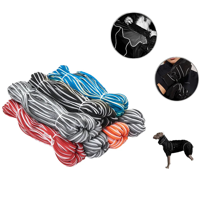 YouGuang Reflective Piping Custom 100% Poly or TC High Visibility for Early Morning and Late Evening Biking and Running Clothes