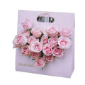 Wholesale Paper Flower Carry Handbag Bag  Love Flower Packaging Paper Gift Bags