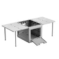 Home Fotable Table Shelf  Stand Cart  Baker Rack Utility Storage Kitchen  Organizer Container Bins
