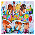 YIWU LANSURE Fat Lady 5d Diy Diamond Painting Fat Woman Comic Happy Party Full Round square Diamond Embroidery Set