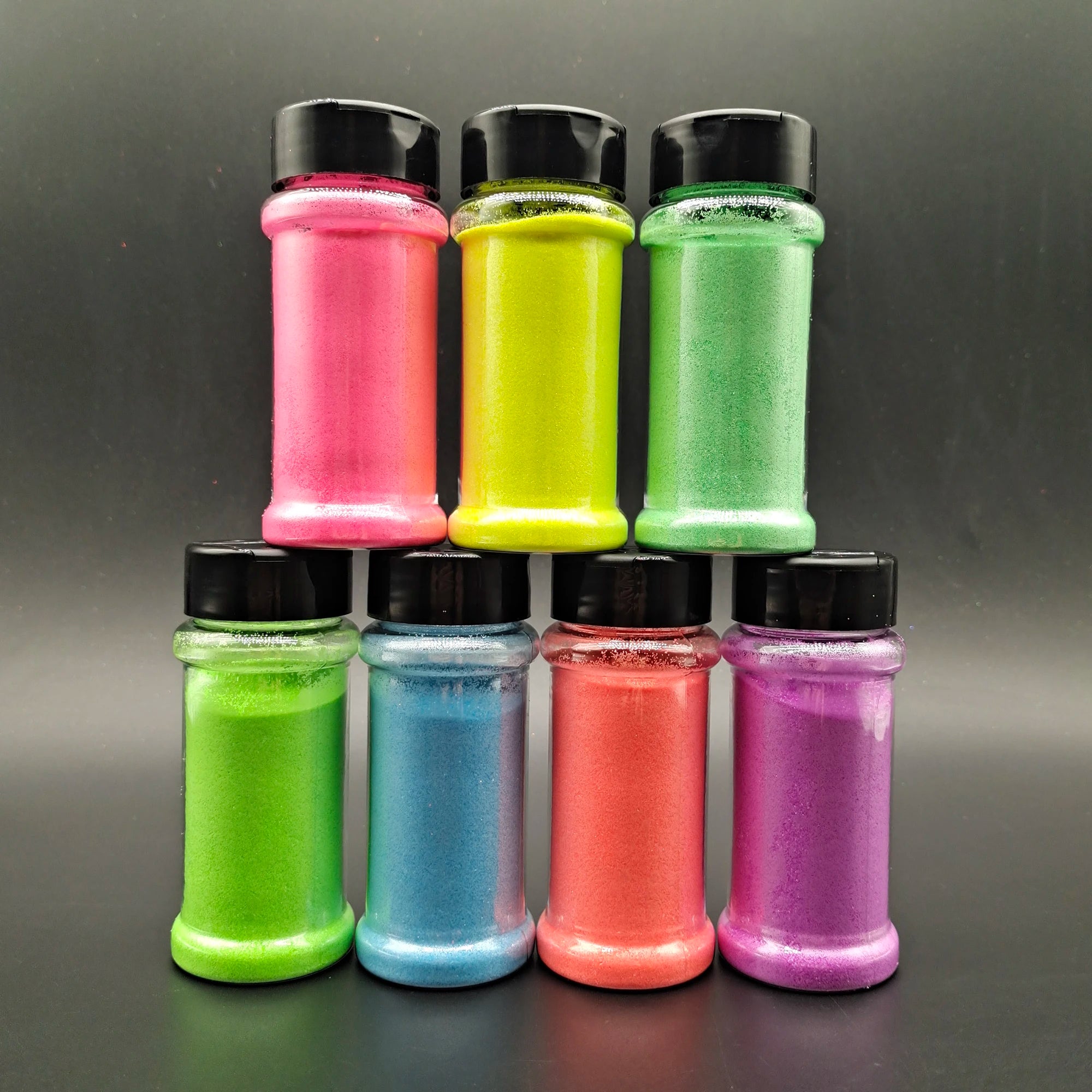 Fast Delivery Bulk Glitter 2oz Shaker Jar Nail Glitter Powder Wholesale Small Packaging Set Neon Glitter Christmas Decorations