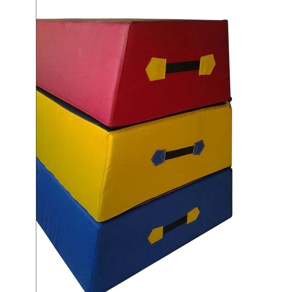 Trapezoid Three Storey Platform Jump Gymnastic Pommel Horse Gymnastics Foam Vaulting Box