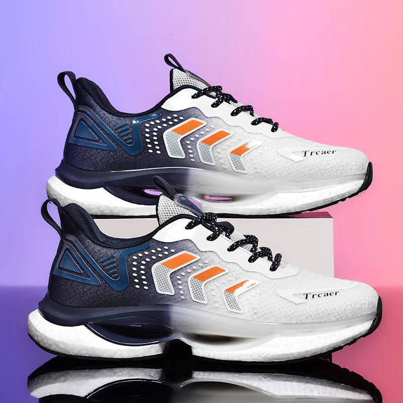 New Fashion Casual Lace-up Platform Lace up Mesh Running Walking Style Shoes Trending Zapatilla Hombre Shoes Women Sneakers