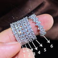 CAOSHI Fashion Luxury Women Ring Micro Paved Round Square Oval Wife Gift High Quality Jewelry Promise CZ Ring Wedding