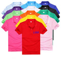 Wholesale Stock Promotion Summer Men's Solid Knitted Anti-Wrinkle Short Sleeve DIY for Shirts