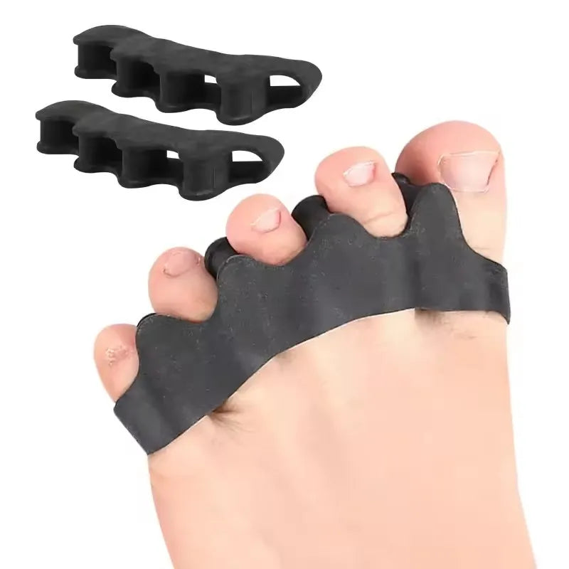 1 Pair(2pcs)Silicone Finger Toe Protector Toe Separators Stretchers Straightener Bunion Protector Pain Relief Foot Care 5 Colors