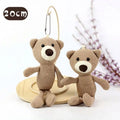 Wholesale Plush Mini Teddy Bear Plush Keychain Teddy Bear Plush Knitting Rib Promotion Stuffed Animals Toys Plush Keychains Toys