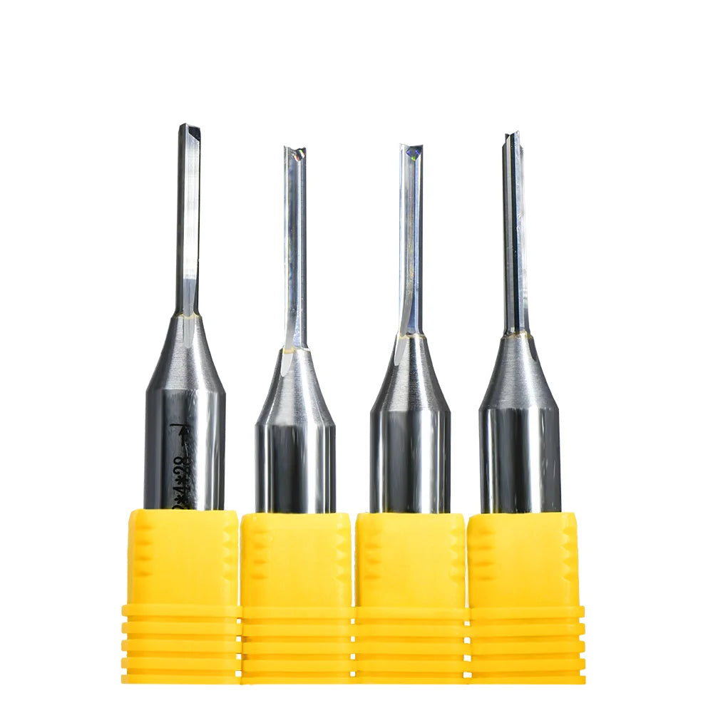 Lanke Tct Straight Cnc Wood Router Bit 1/2 Shank 0107 Two Flutes Straight Bits Grooving Woodworking Endmill Milling Cutter