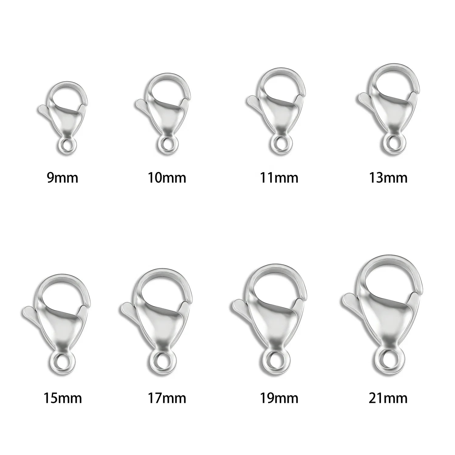 Factory Supply Silver Gold Black Snap Hook Nickle Claw Clasps Lobster Clasp for DIY Jewelry Necklace Bracelet Making