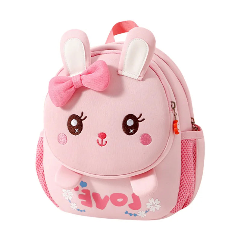 Nursery School Bag Boys and Girls Children's School Bag Cute Animal Cartoon Backpack Anti-lost Small Backpack